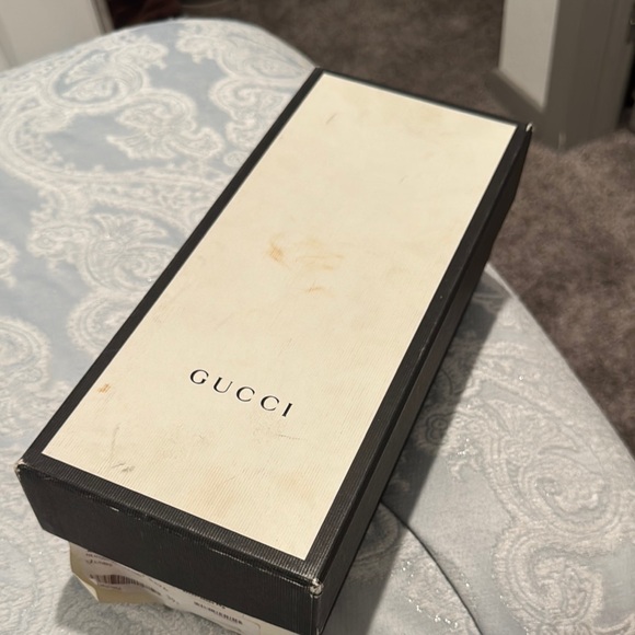 Gucci Black Sandals with Red and Green Straps - Picture 10 of 10